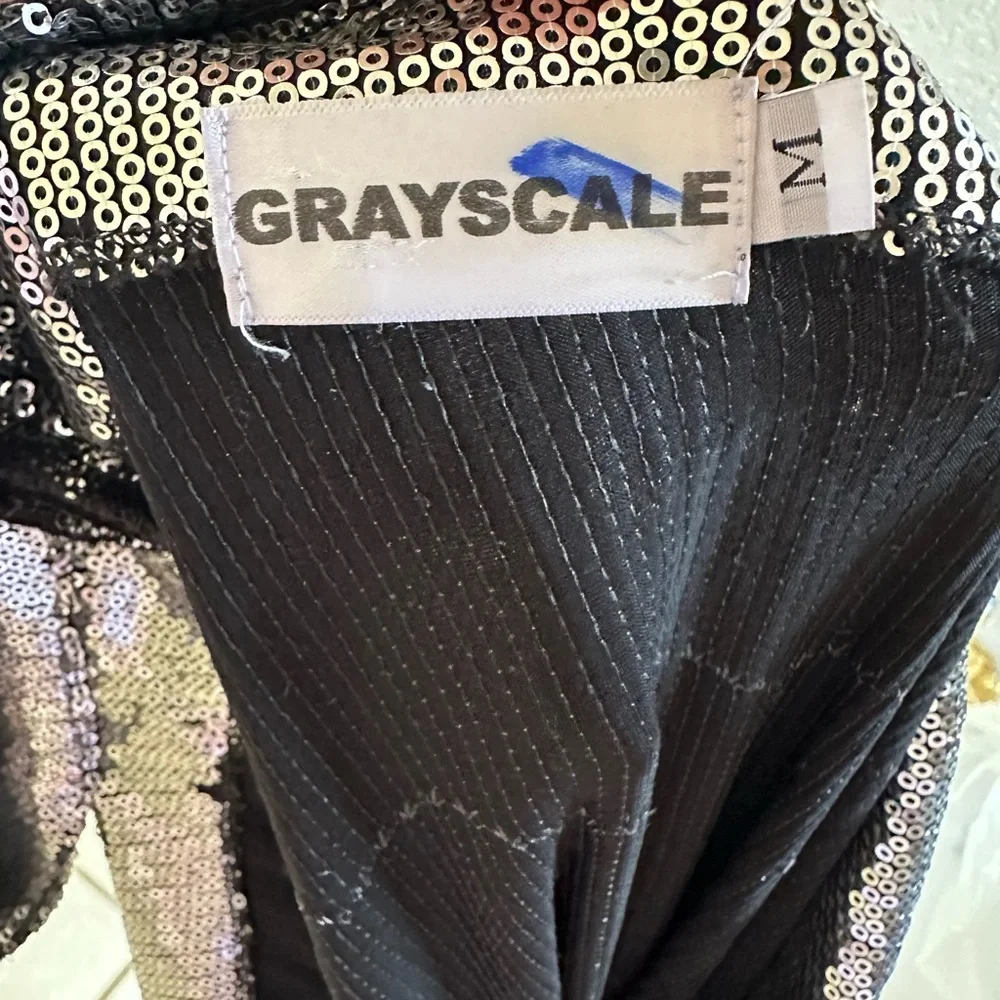 Grayscale Sequin Maxi Skirt - Picture 6 of 6